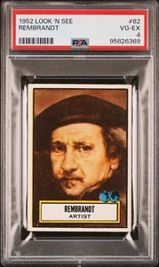 1952 TOPPS LOOK 'N SEE COMPLETE SET VGEX-EXMT 135 REMBRANDT SP RUTH PSA GRADES - Picture 1 of 24