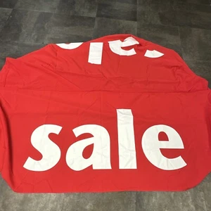 72in X 30in Red Fabric Tablecloth SALE Table Retail Supplies Flea Market Booth - Picture 1 of 6