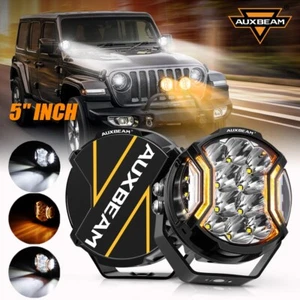 Camión DRL AUXBEAM 2 piezas 5" 172W LED de trabajo vainas tirador lateral ámbar blanco - Imagen 1 de 12