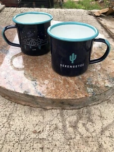 Serengetee Steel Enamel Coffee Cup Mug - Picture 1 of 3