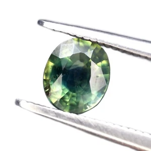 Unique Certified 0.84ct Natural Green Sapphire VS Clarity Australian Oval 6x5mm - Picture 1 of 6