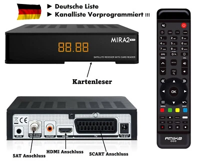 Ricevitore TV satellitare AMIKO Wifi FULL HD Astra elenco canali tedesco digitale HDMI 🇩🇪 - Immagine 1 di 4