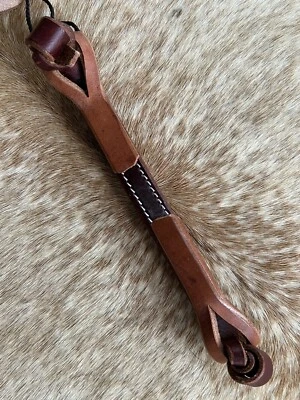 SHOWMAN PRODUCTS Top Grain Leather Western Curb Bit Hobble for Horse Bridle FREE Ship
