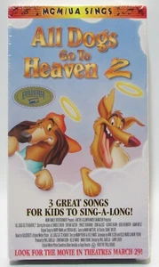 NEW All Dogs Go to Heaven 2 3 Song Sing-Along(VHS, 1996) - Picture 1 of 5