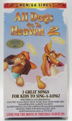 NEW All Dogs Go to Heaven 2 3 Song Sing-Along(VHS, 1996) - Image 1 of 4