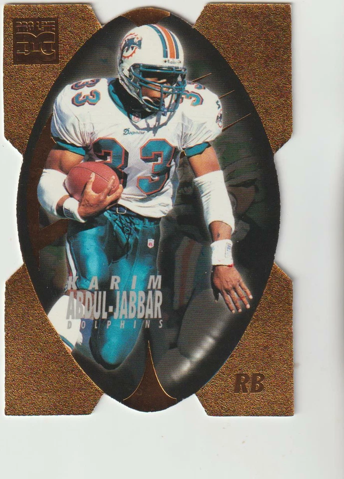 1997 Pro Line DC Gold #23 Karim Abdul-Jabbar card, Miami Dolphins - Image 1 of 1