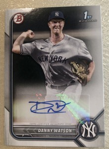 2022 Bowman Danny Watson Prospect Autograph Auto #PPA-DW Yankees