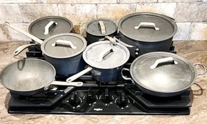 Vintage Commercial Aluminum Cookware 12 Piece Set Calphalon Anodized Finish - Picture 1 of 18