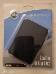 Palm Tungsten W Ledertasche mit Clip / Leather Belt Clip Case - Zdjęcie 1 z 2