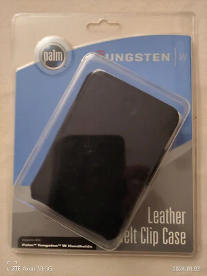 Palm Tungsten W Ledertasche mit Clip / Leather Belt Clip Case - Bild 1 von 2