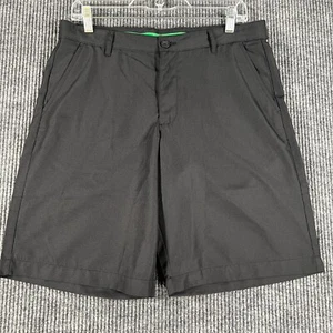 IZOD Shorts Golf Youth Boys Size 18 Husky Solid Black Chino Golf Lightweight - Picture 1 of 15