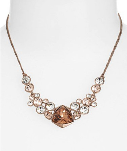 Collana frontale Givenchy oro seta cristallo W1037