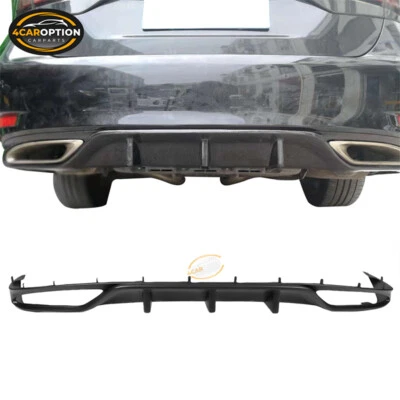 Fits 13-20 Lexus GS350 GS200t GS300 Rear Bumper Lip Diffuser 3 Fins Unpainted PP Foto 1 de 4