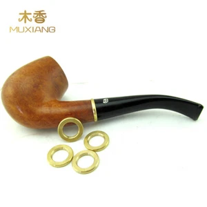 10 piezas anillo de cobre pipa decoración aro hágalo usted mismo anillo de plata para pipa para fumar tabaco - Imagen 1 de 5