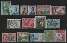 Fidschi 1954 - Mi-Nr. 124-138 * - MH - Queen Elizabeth II