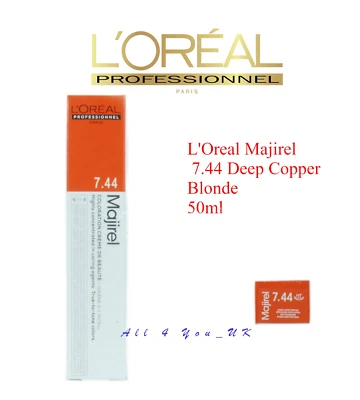 Loreal L'Oreal Professional Majirel 7,44 rubio cobre profundo 50 ml Foto 1 de 4