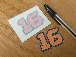 Andrea Migno Race Número 16 (par muy pequeño) - VENDEDOR DEL REINO UNIDO - Imagen 1 de 1