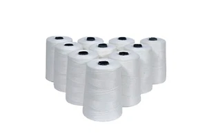 Thread for Bag Closer Sewing Machine Polyester Yarn Pack of 10 White US - Picture 1 of 5