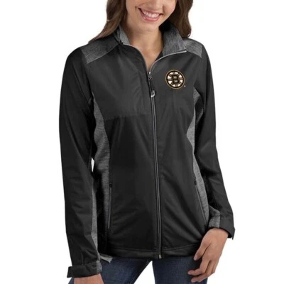 Chaqueta Para Mujer Antigua Negra Boston Bruins Revolve Cremallera Completa Negra M Foto 1 de 4