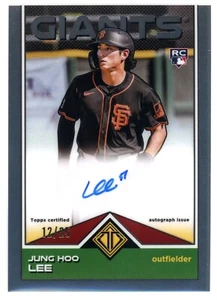 2024 Topps Transcendent JUNG HOO LEE Icons Chrome Auto Variation RC #d/25 Giants - Picture 1 of 2