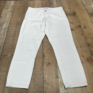 Tom James Blue Delta White Custom Jeans 30 X 24 Mid Rise Embroidered Pocket - Picture 1 of 12