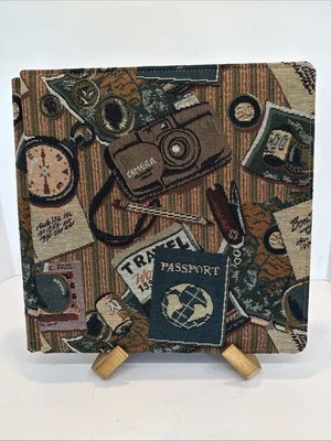 创意记忆 13 英寸相册旅行护照挂毯 32 页带盒 — 第 1/4 张图片