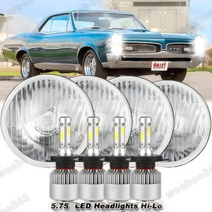 4pcs 5 3/4"5.75 6000k white LED Headlights HI/LO Beam for Pontiac-GTO Grand - Picture 1 of 15