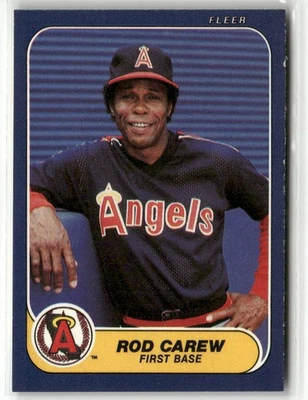1986 FLEER #151 ROD CAREW CALIFORNIA ANGELS - Image 1 of 2