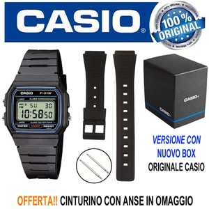Orologio digitale CASIO F-91W-1YEG Uomo Donna Unisex Vintage Classico Sveglia - Foto 1 di 6