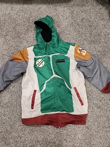 PRE-OWNED THINKGEEK STAR WARS BOBA FETT COSPLAY WINDBREAKER LARGE L - Picture 1 of 4