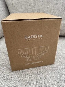Juego de 2 cuencos de vidrio Nespresso Affogato Barista NUEVO EN CAJA - Imagen 1 de 3