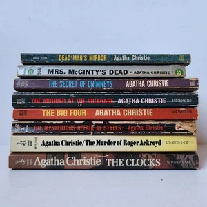 Agatha Christie Paperback Pocket Books Lot Of 8 Vintage 1950s 1960s 1970s - Bild 1 von 21
