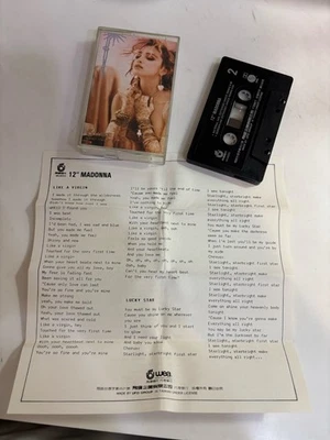 Madonna Like A Virgin Lucky Star Dance Remix 1984 UFO Taiwan 4-Track Cassette - Image 1 of 4
