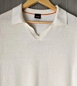 Hugo Boss Fine Knit Polo Large 46 Chest In Immaculate Condition - Picture 1 of 12