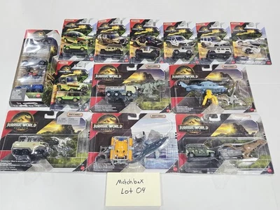 Matchbox Jurassic World 1:64 Diecast Lot of 15 New Sealed Mattel 2pks 5pk Ford - Image 1 of 4
