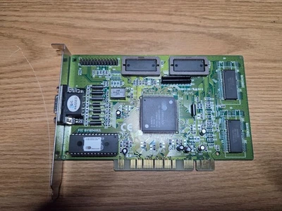 Cirrus Logic CL-GD5446BV PCI VGA Video Card - Expanded to 2MB VRAM from 1MB VRAM - Image 1 of 4