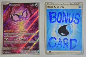 Carte promozionali Pecharunt SVP 129 scarlatto e viola Pokémon TCG e carta bonus  - Foto 1 di 3