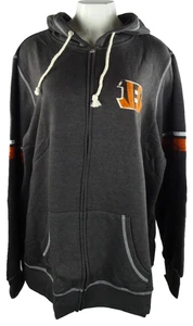 Cincinnati Bengals NFL Majestic Damen Hoodie Übergröße durchgehender Reißverschluss - Bild 1 von 6