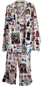 Taylor Swift Eras Tour Women SZ 3XL White All Over Print Pajama Pant Set - Picture 1 of 17