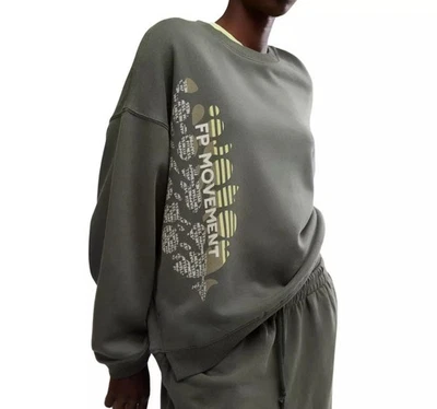 Sudadera Free People Movement All-Star Logo Pullover M Ash Sport Holly Houx NUEVA CON ETIQUETAS Foto 1 de 4