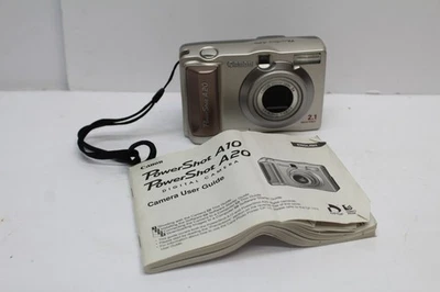 Canon PowerShot A20  Digital Camera, Working, w/Manual & Memory card - Image 1 of 4
