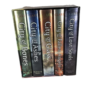 Mortal Instruments Complete HC Box Set 1-5 Clare Like New City of Bones etc. - Foto 1 di 18