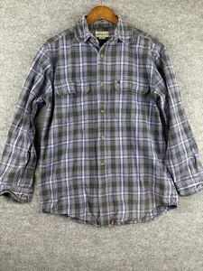 Carhartt Hemd Herren mittelblau kariert Flanell Loose Fit Button Down Workwear - Bild 1 von 8