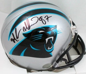 Muhsin Muhammad Autographed Carolina Panthers Mini Helmet-Beckett W Hologram - Picture 1 of 3