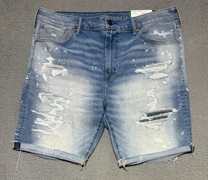 Pantalones Cortos American Eagle AirFlex + Denim Envejecido UltraSuave Para Hombre Talla 40 NUEVO - Imagen 1 de 11