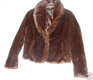 Webpelzmantel oder Jacke Gr. Medium sehr schöne Brauntöne - Bild 1 von 5