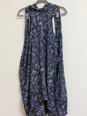 Vestido drapeado MARC BY MARC JACOBS Normandía Azul Seda Arielle Bloom Swing Talla 2 Foto 1 de 4