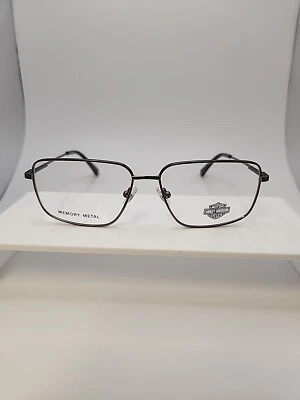 Armações de óculos masculinas Harley Davidson Hd0954 prata cetim escuro, 55-14-155 - Imagem 1 de 4
