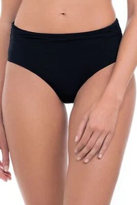Traje de baño Profile by Gottex acanalado cintura alta parte inferior negro talla 6 - Imagen 1 de 2