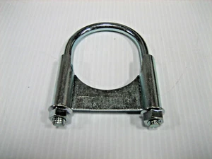 (4) Abrazadera silenciadora de acero de 2-1/4" con tuercas de brida, chapada en zinc - Envío gratuito. - Imagen 1 de 2